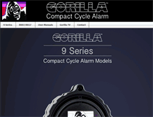 Tablet Screenshot of gorillacyclealarm.com